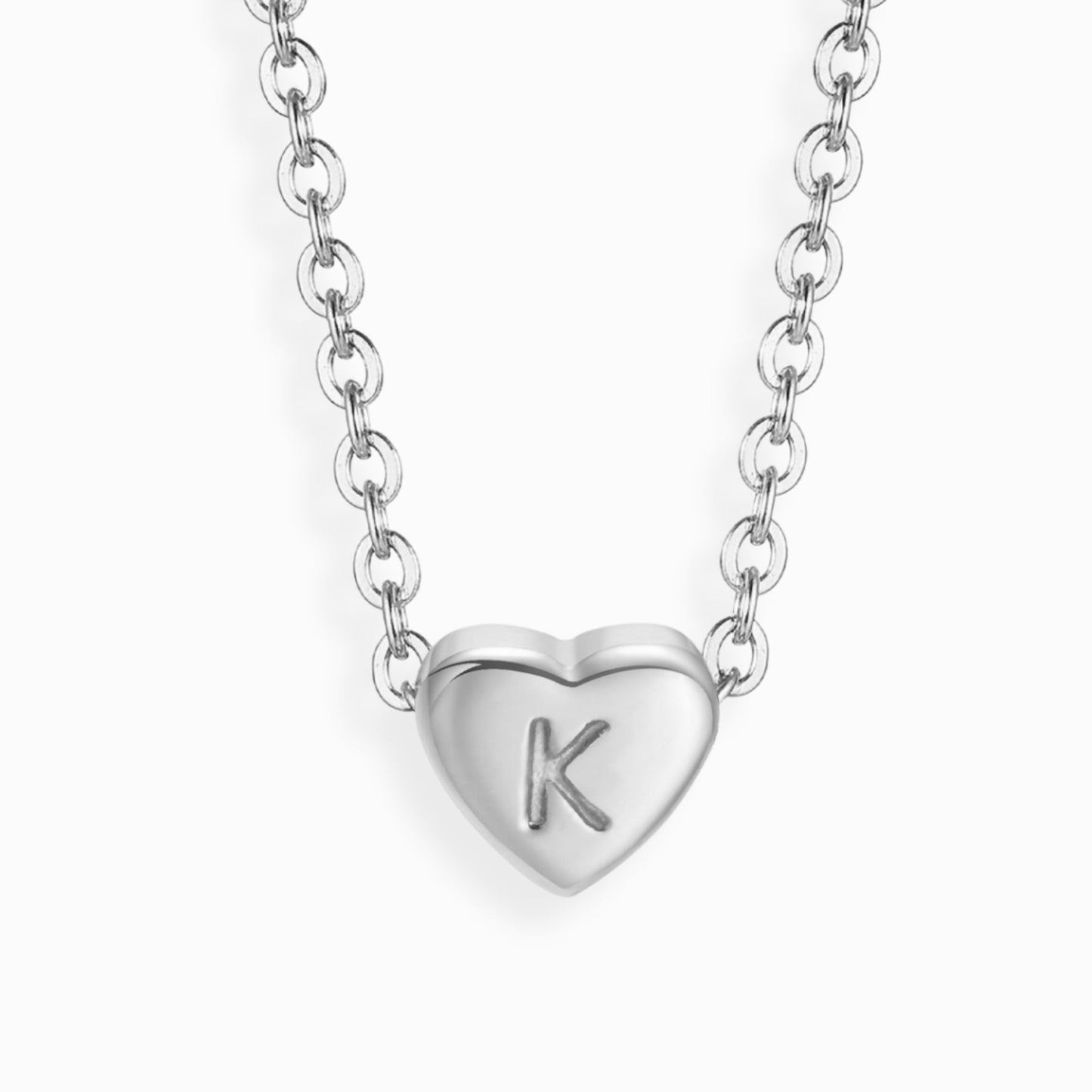 Amour Heart Alphabet Necklace