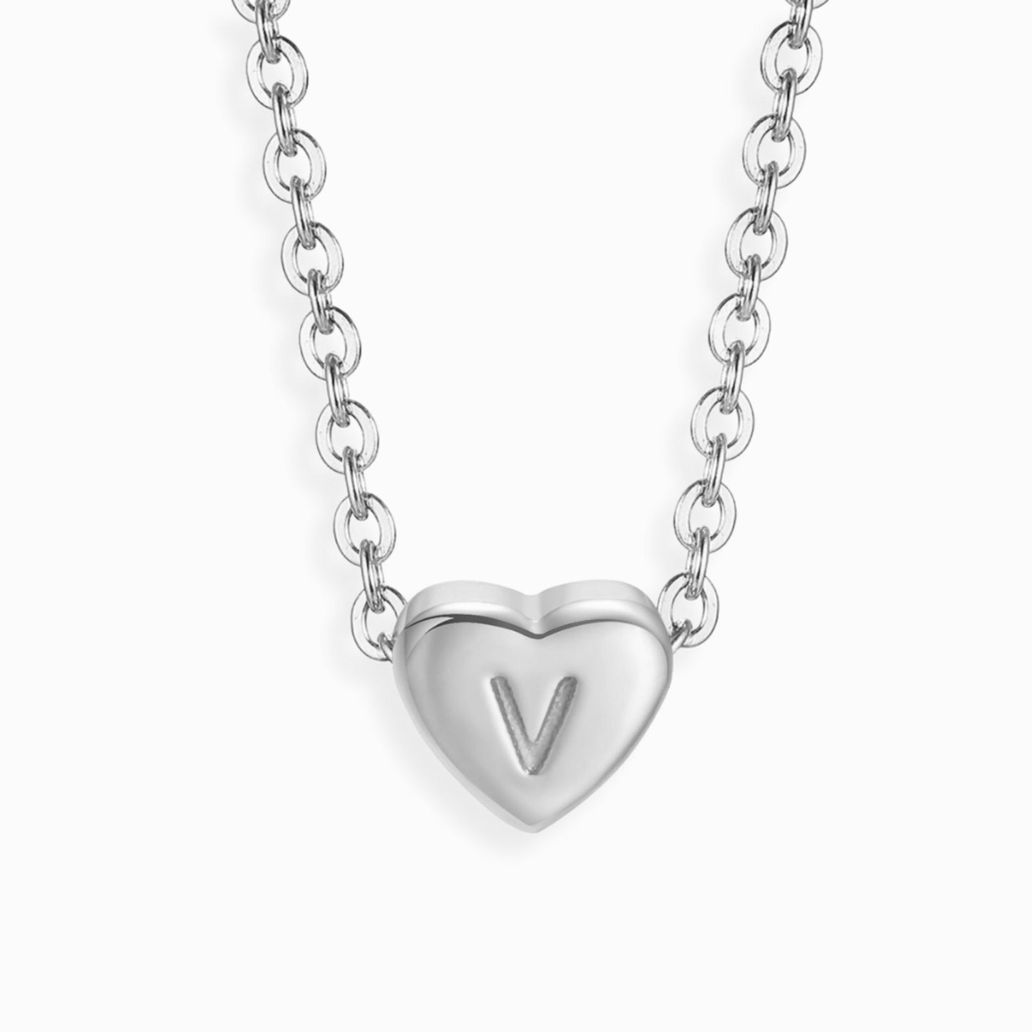 Amour Heart Alphabet Necklace