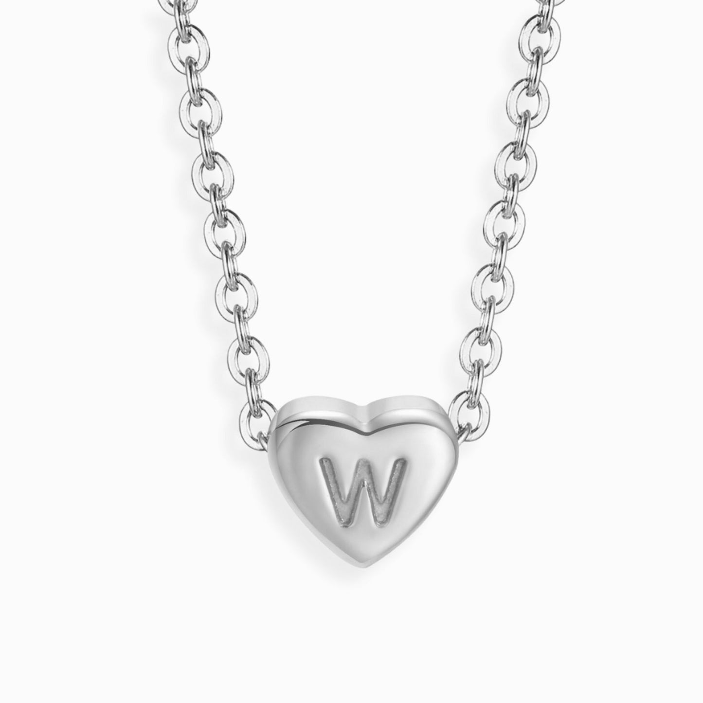 Amour Heart Alphabet Necklace
