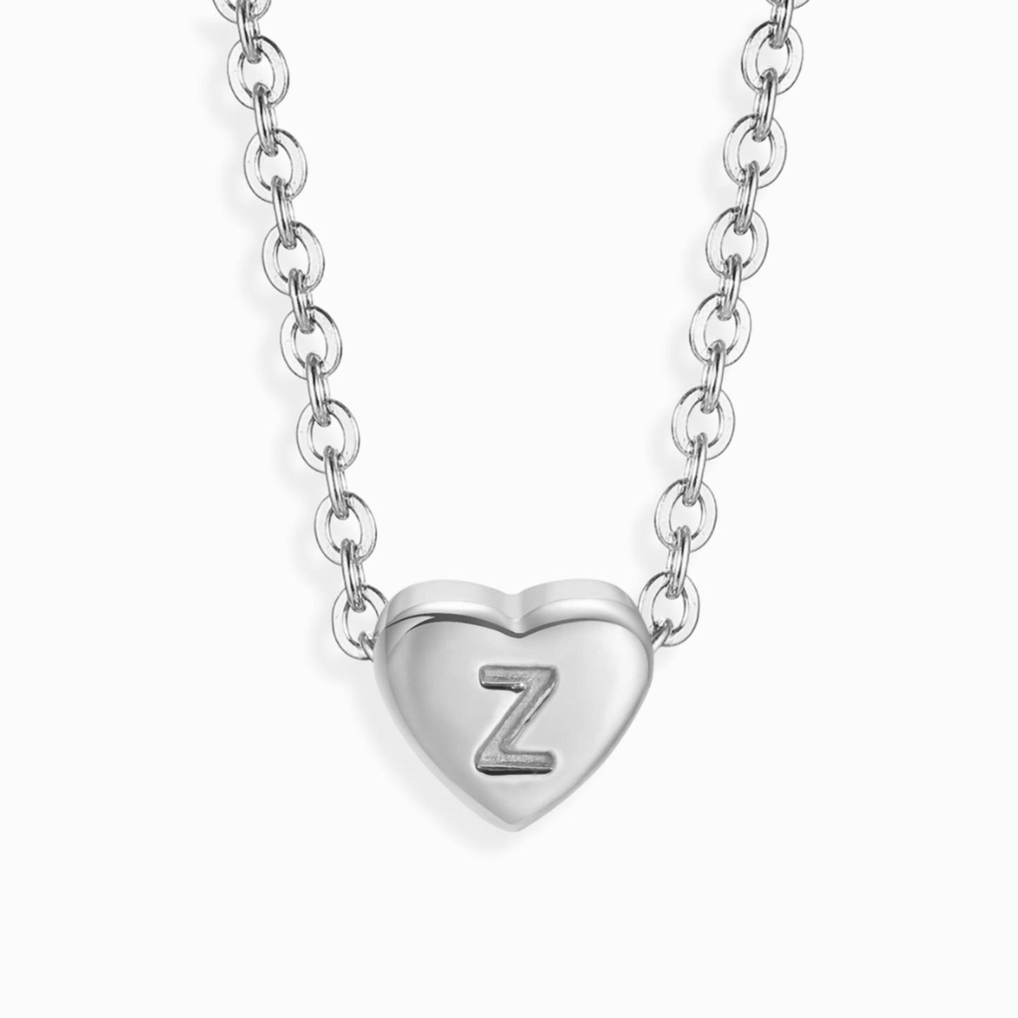 Amour Heart Alphabet Necklace