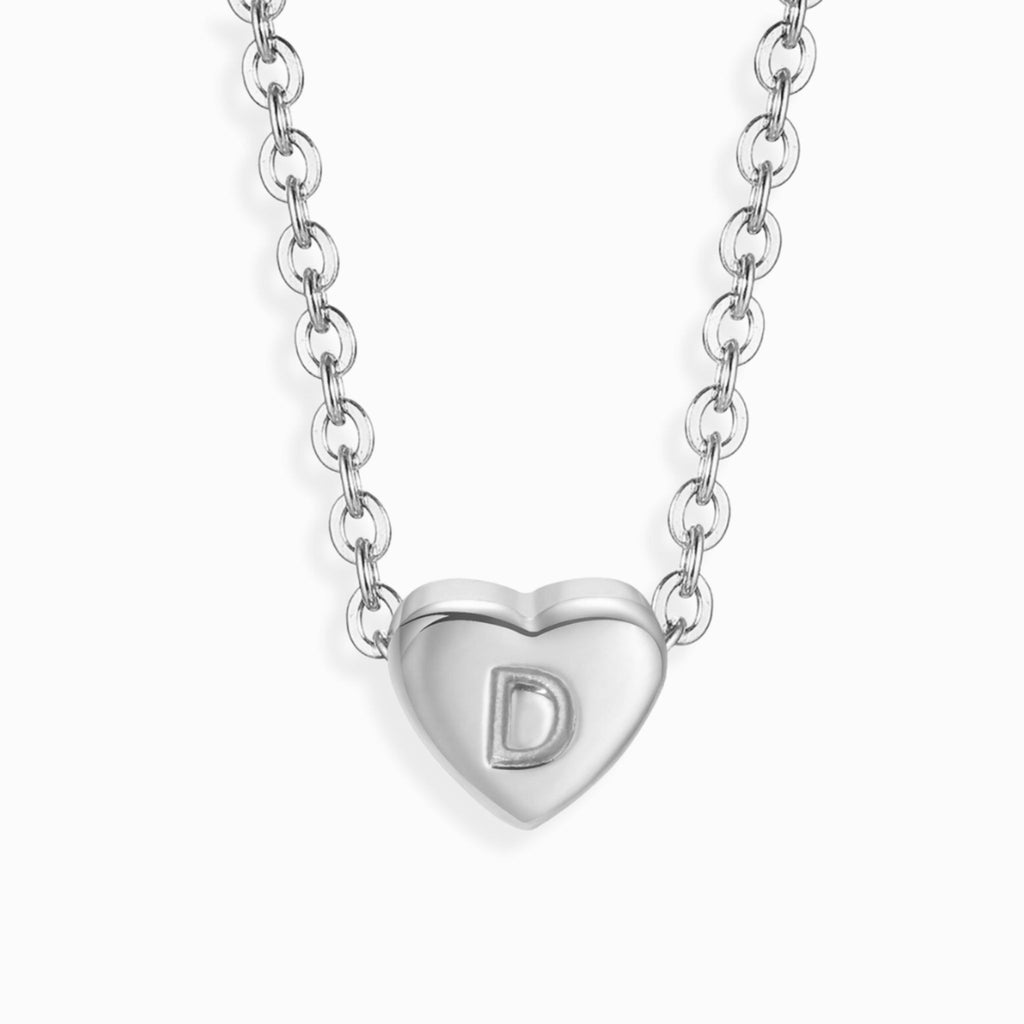 Amour Heart Alphabet Necklace