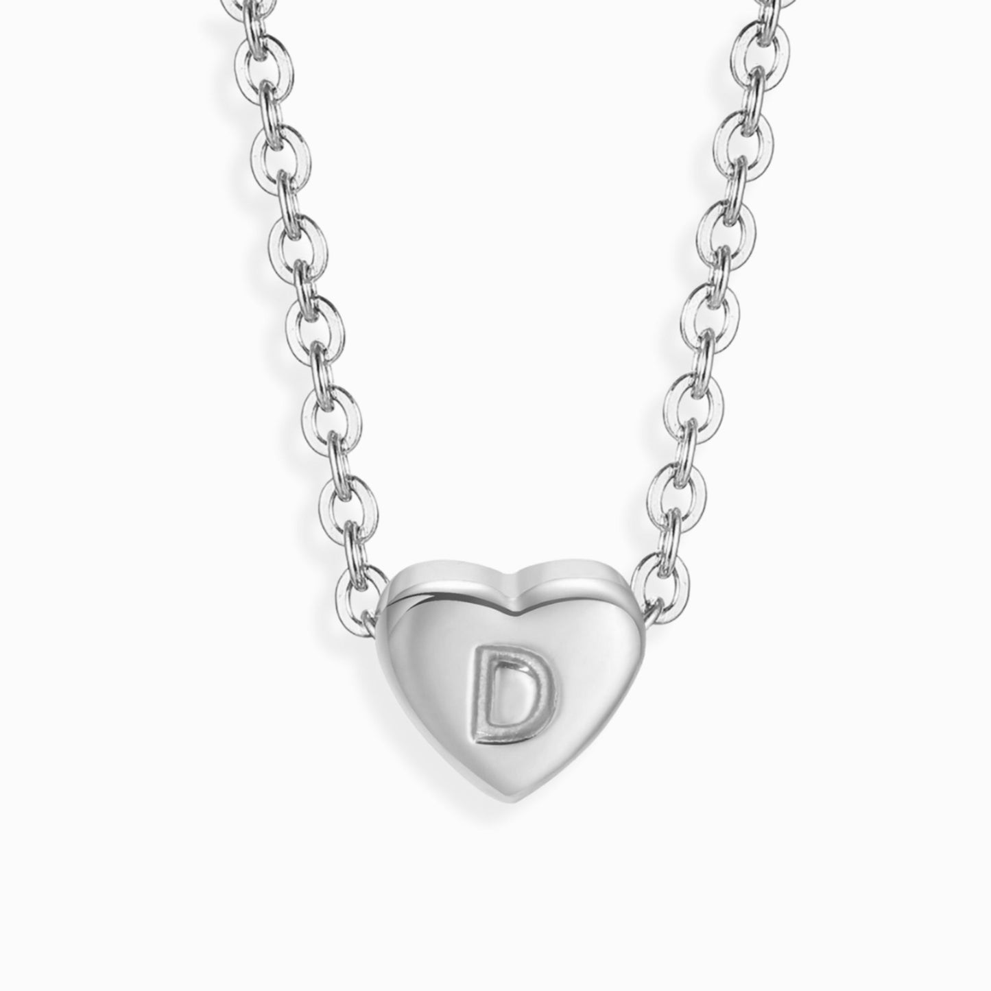 Amour Heart Alphabet Necklace