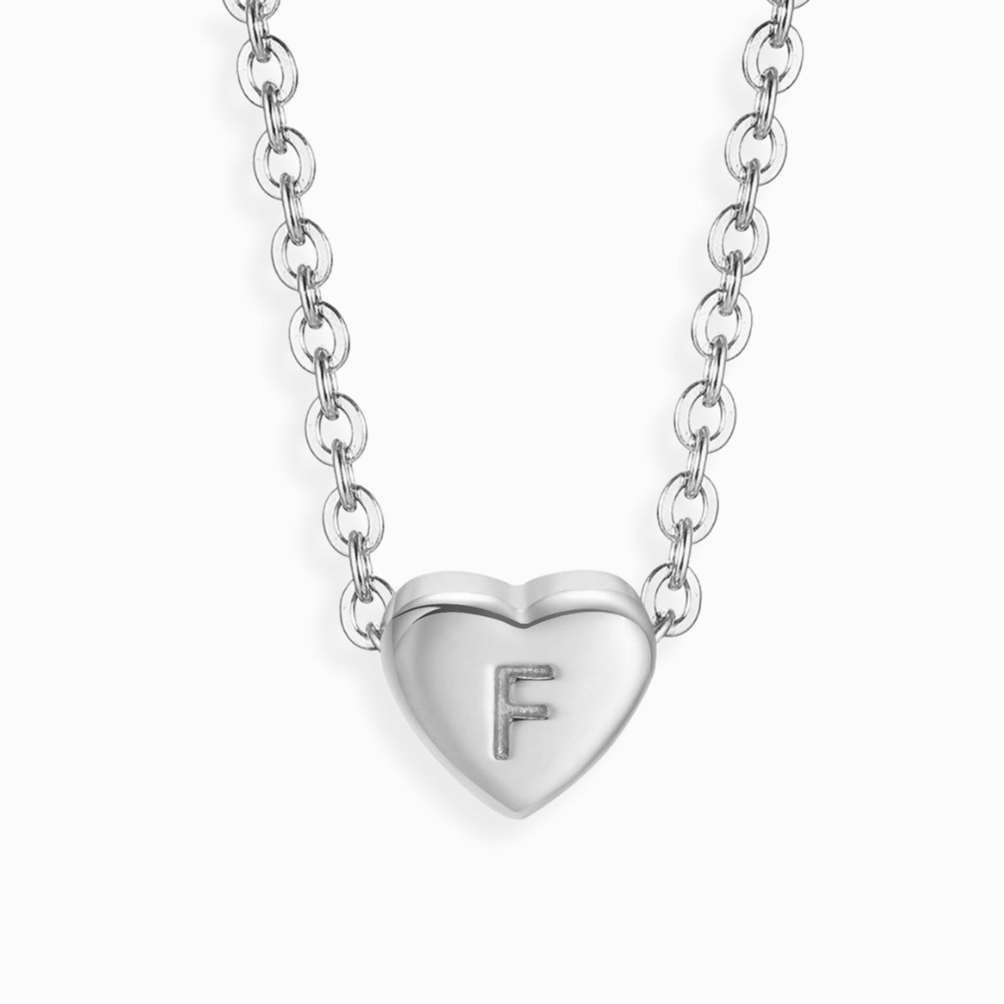 Amour Heart Alphabet Necklace