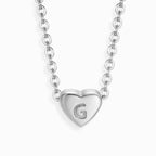 Amour Heart Alphabet Necklace