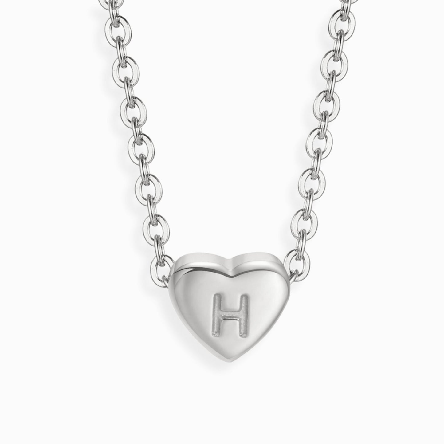 Amour Heart Alphabet Necklace