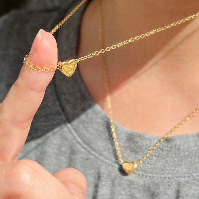 Amour Heart Alphabet Necklace