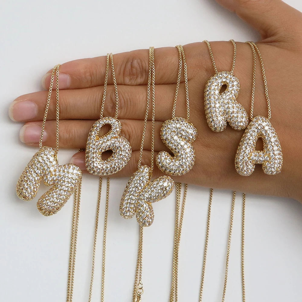 Personalized Sparkling Initial Necklace