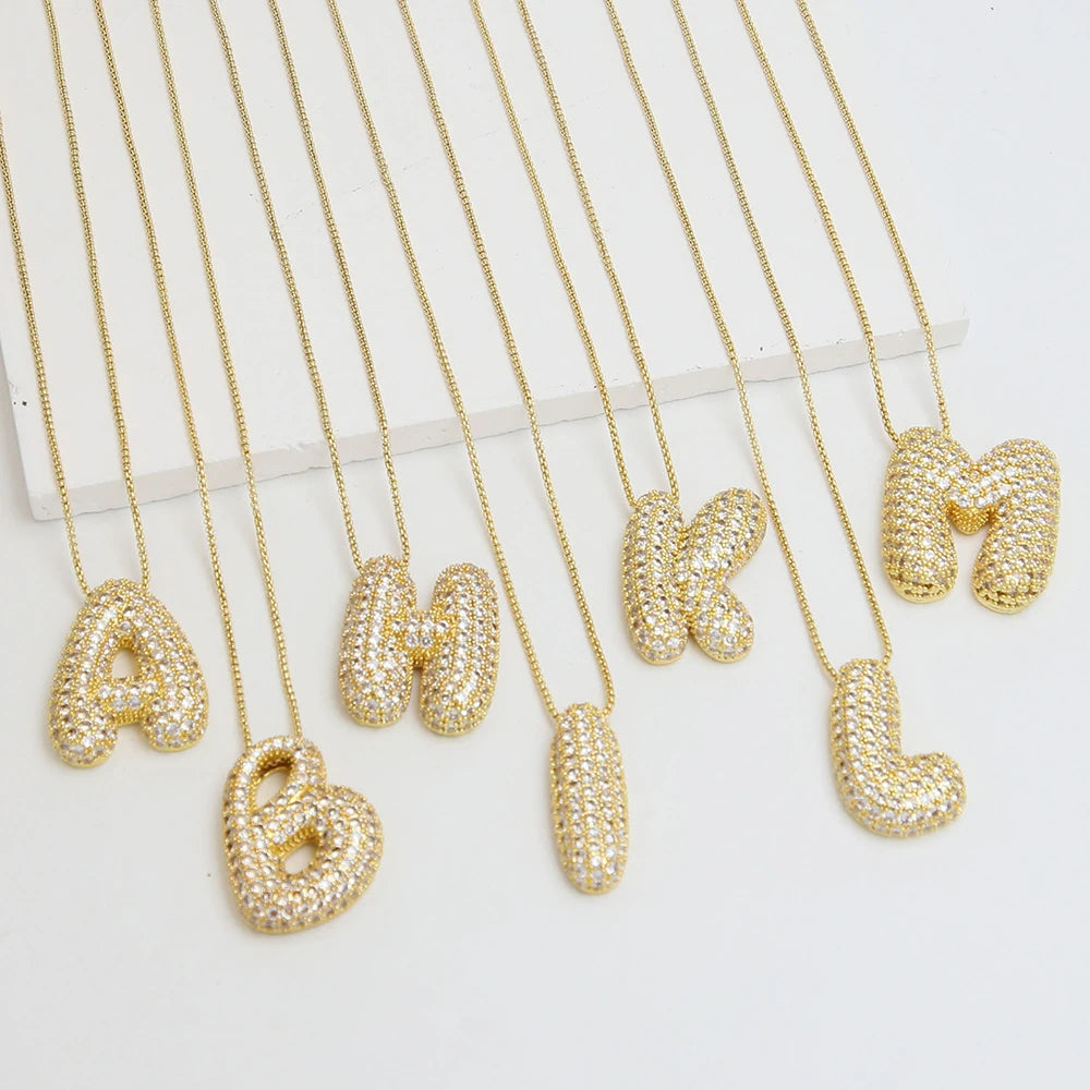 Personalized Sparkling Initial Necklace